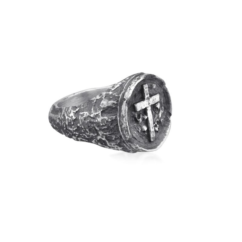 Crucifix Signet Ring