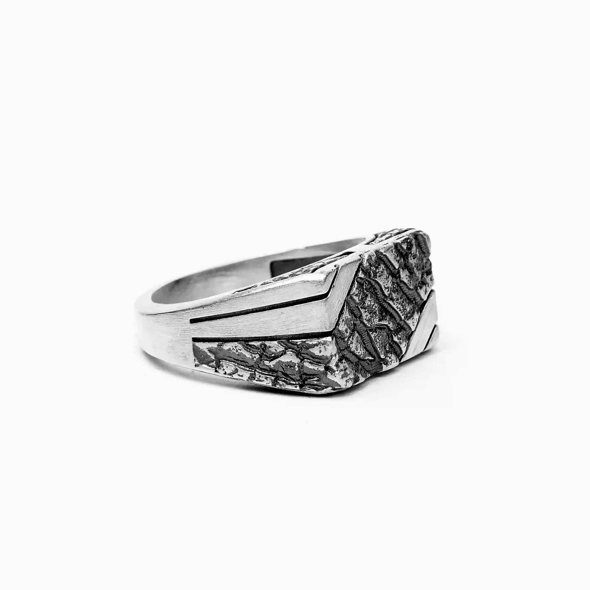 Rectangle Textured Ring