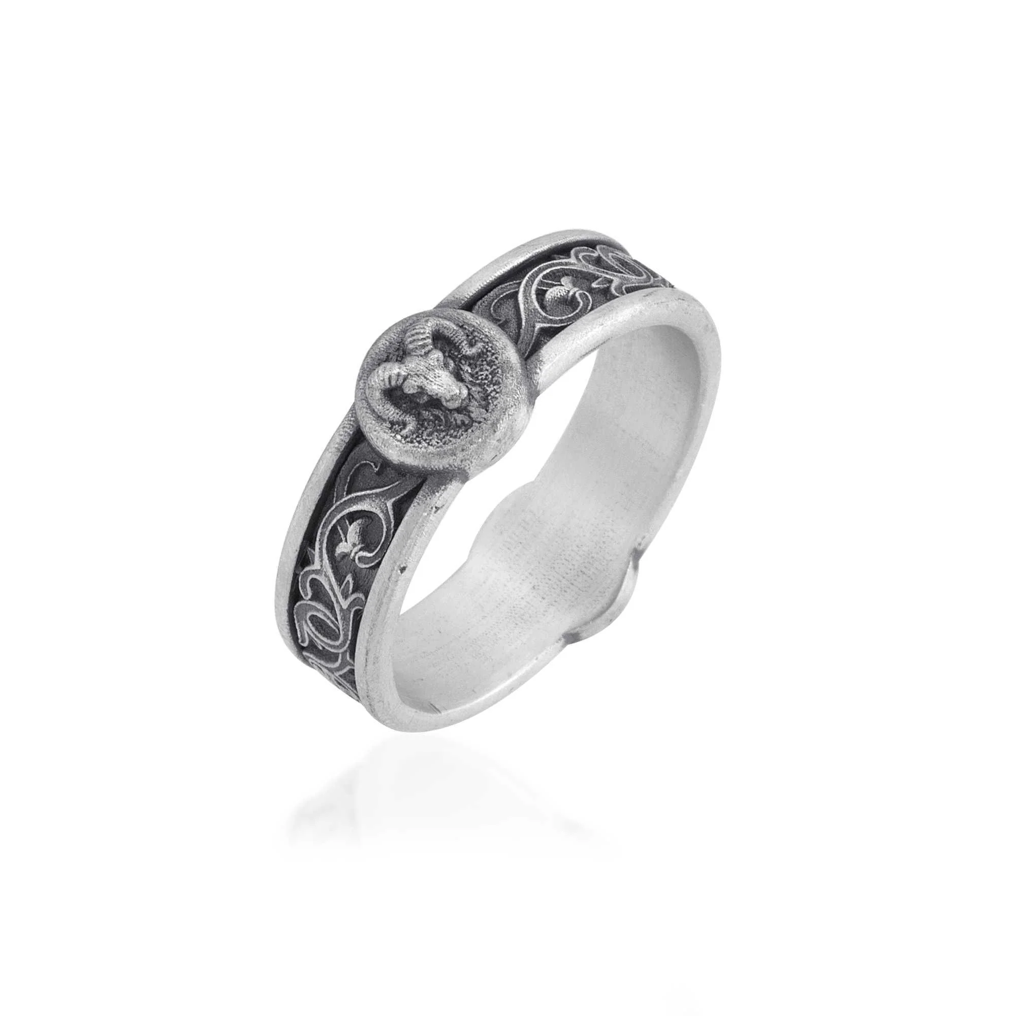 Aries Ram Band Ring