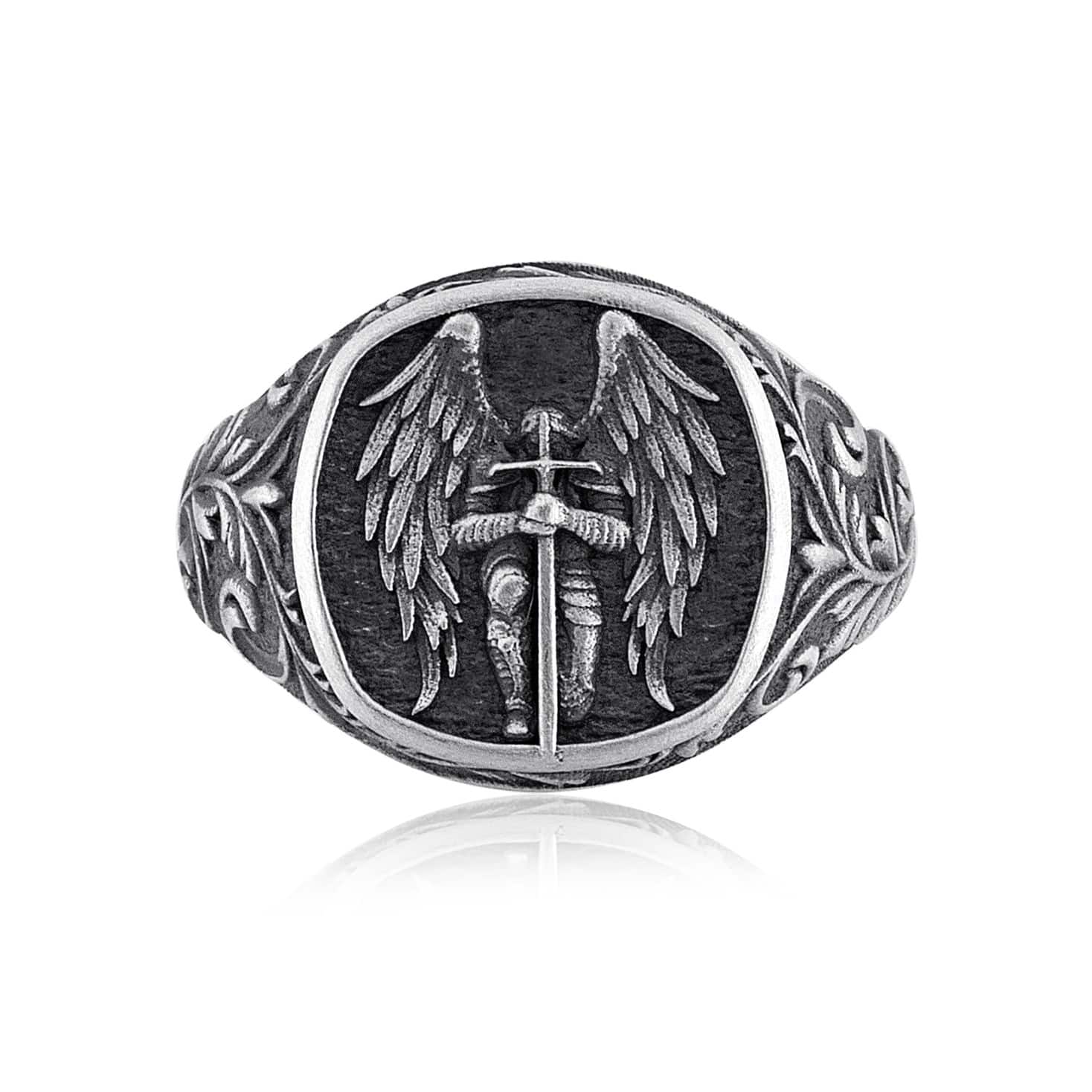 Saint Michael Signet Ring