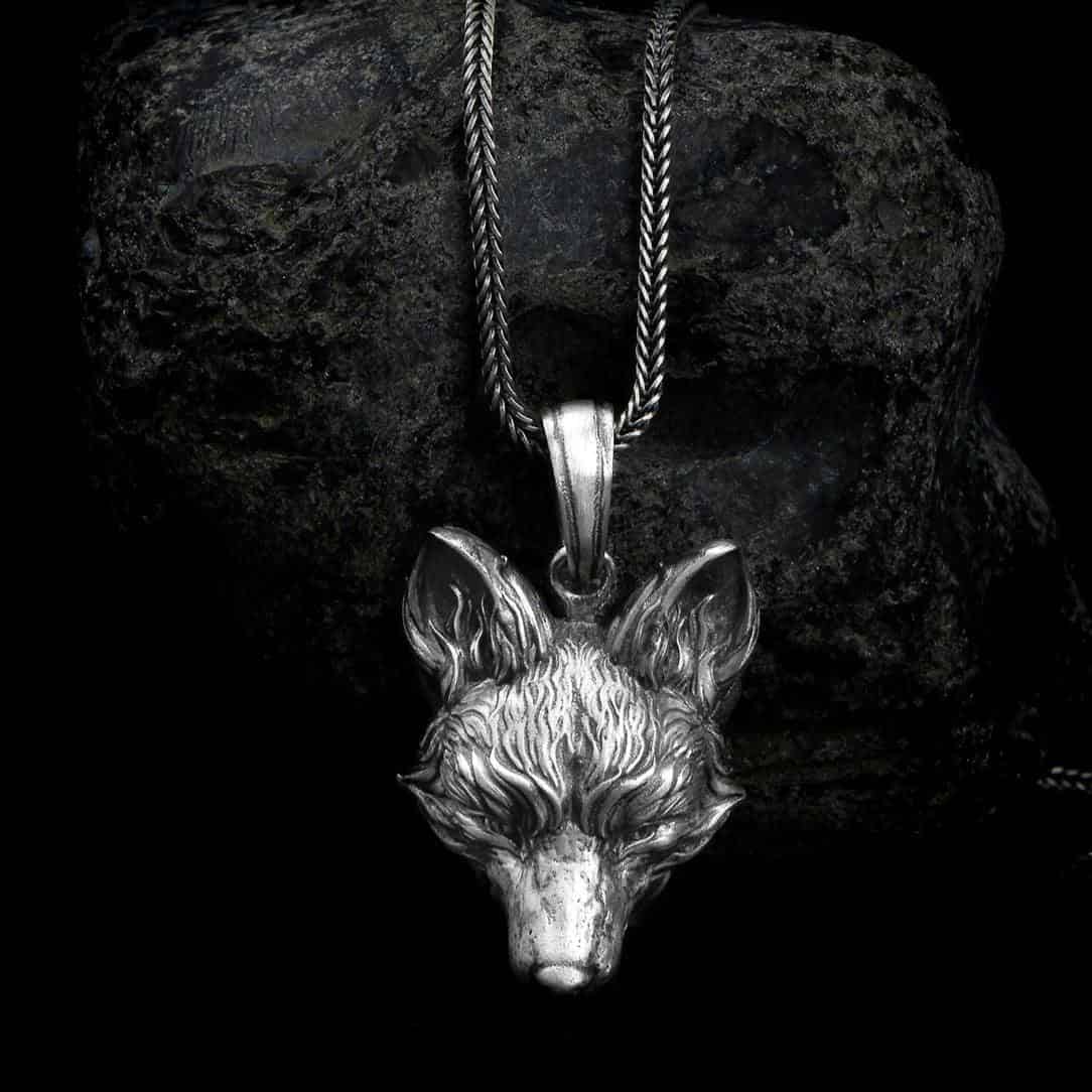 Fox Head Necklace