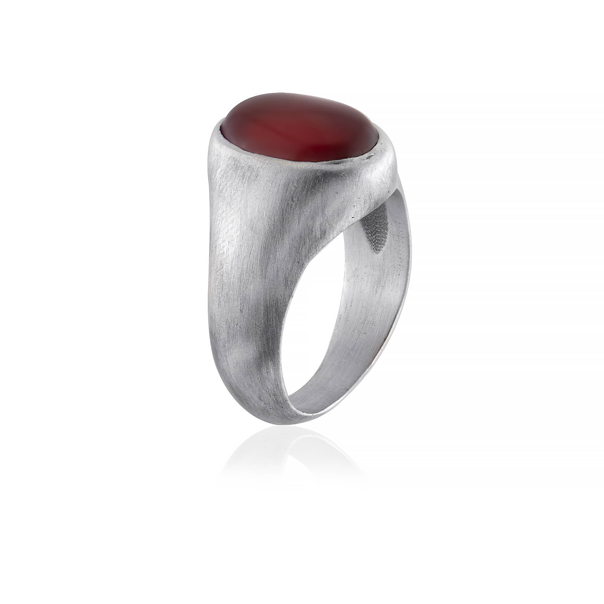 Oval Carnelian Signet Ring