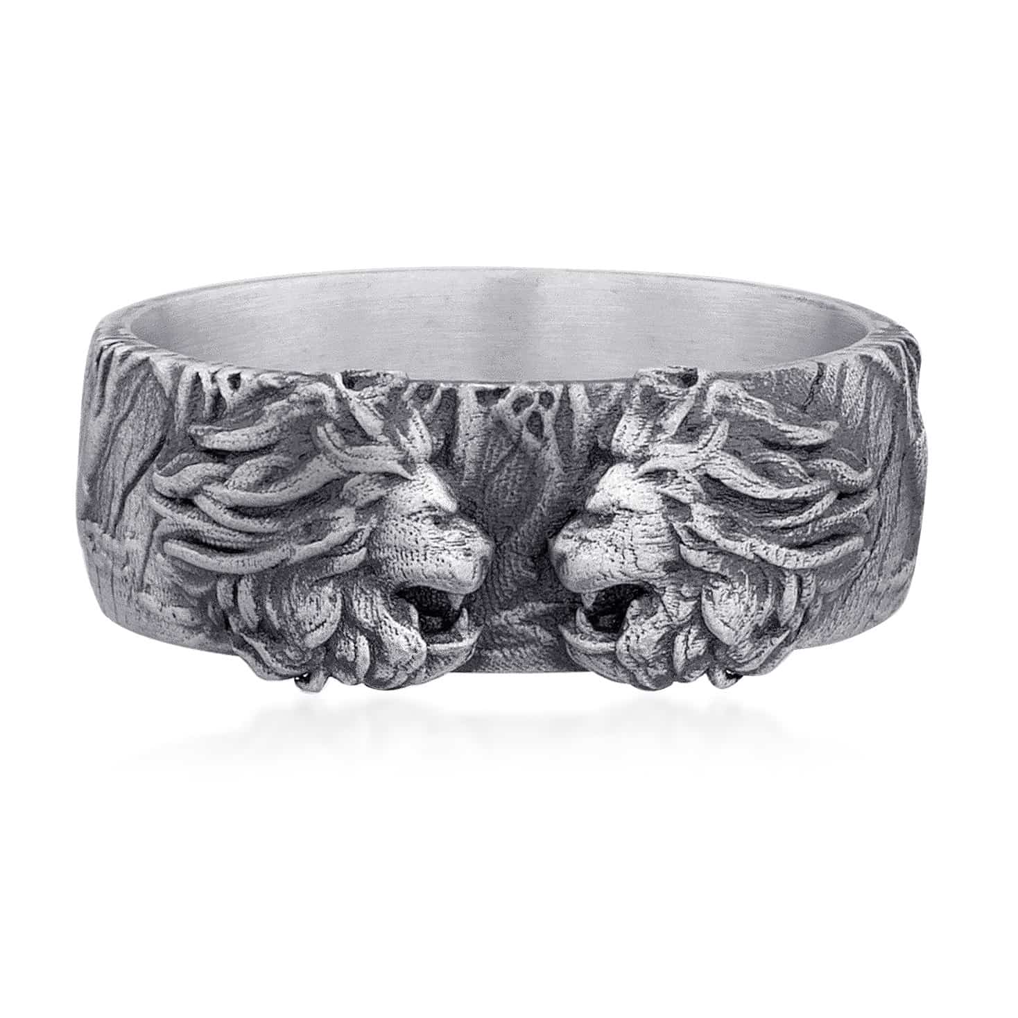 Double Lion Band Ring