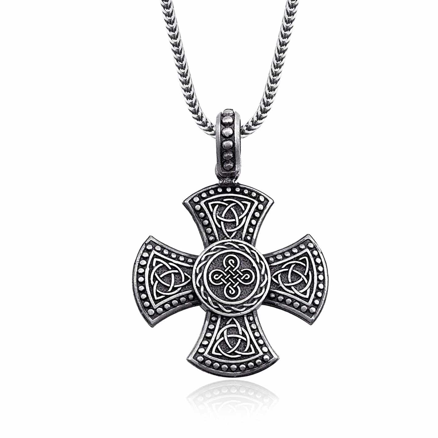 Celtic Cross Square Necklace