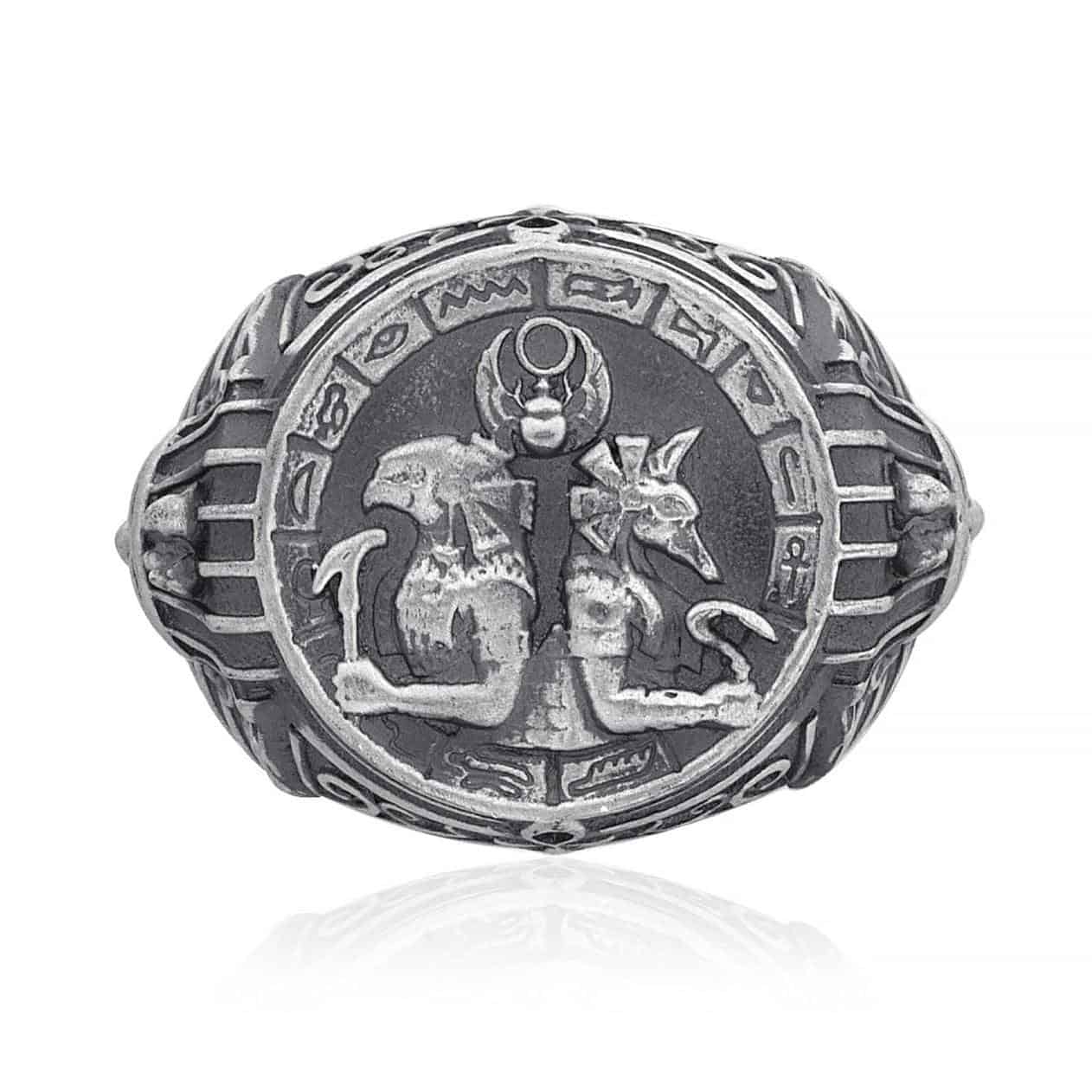 Horus And Anubis Ring