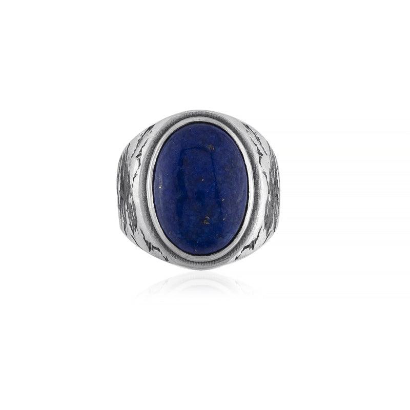 Cracked Lapis Ring
