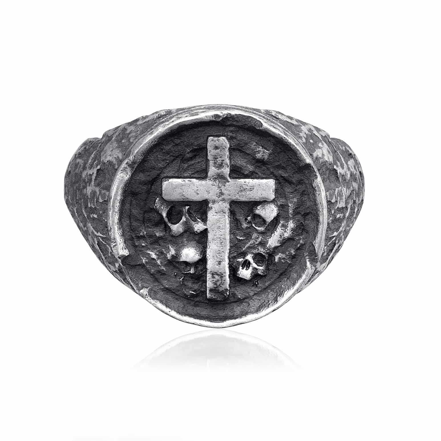 Crucifix Signet Ring