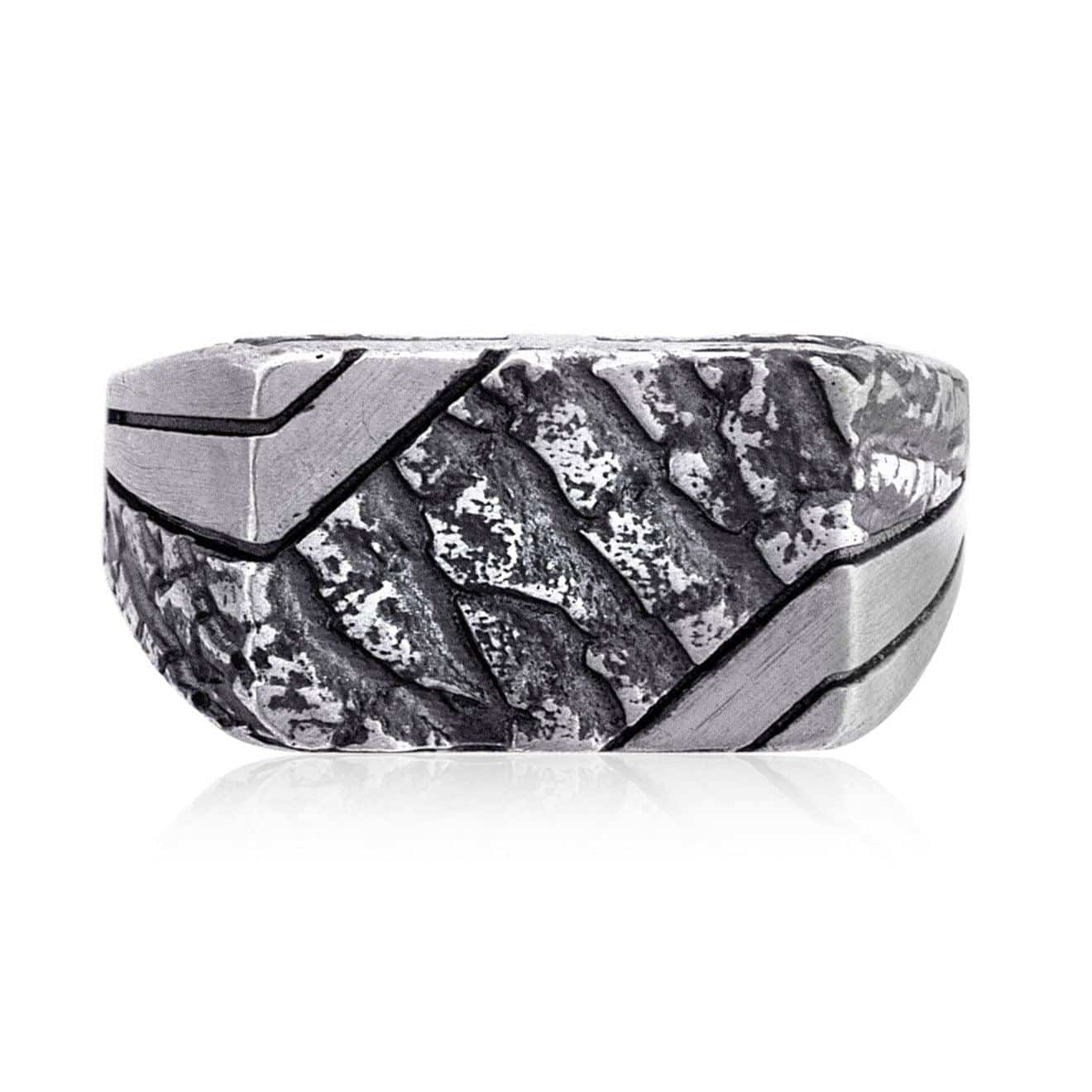 Rectangle Textured Ring