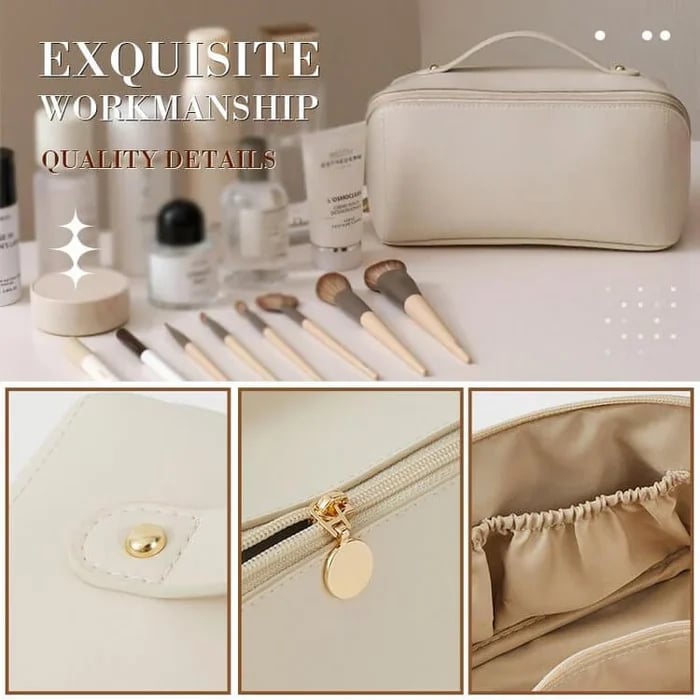 Large capacity travel cosmetic bag