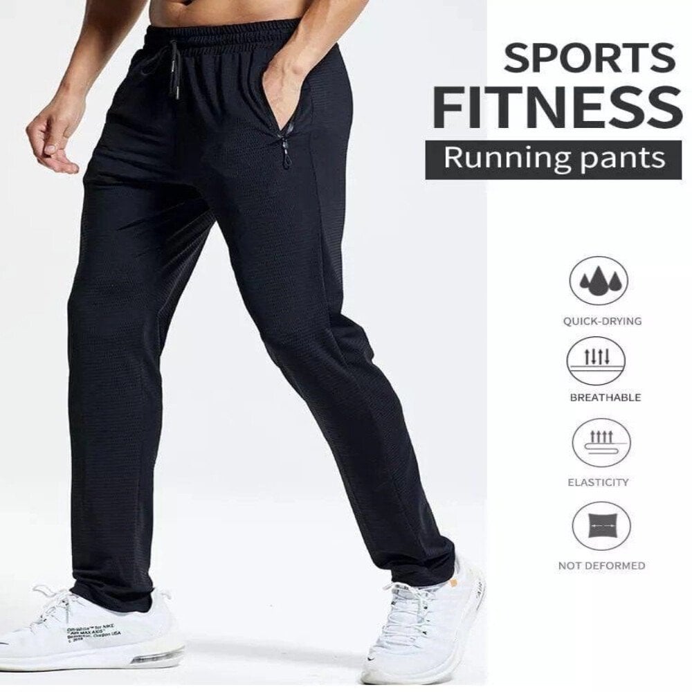 Buy 1 Get 1 Free Ice Silk Fitness Running Stretch Pant