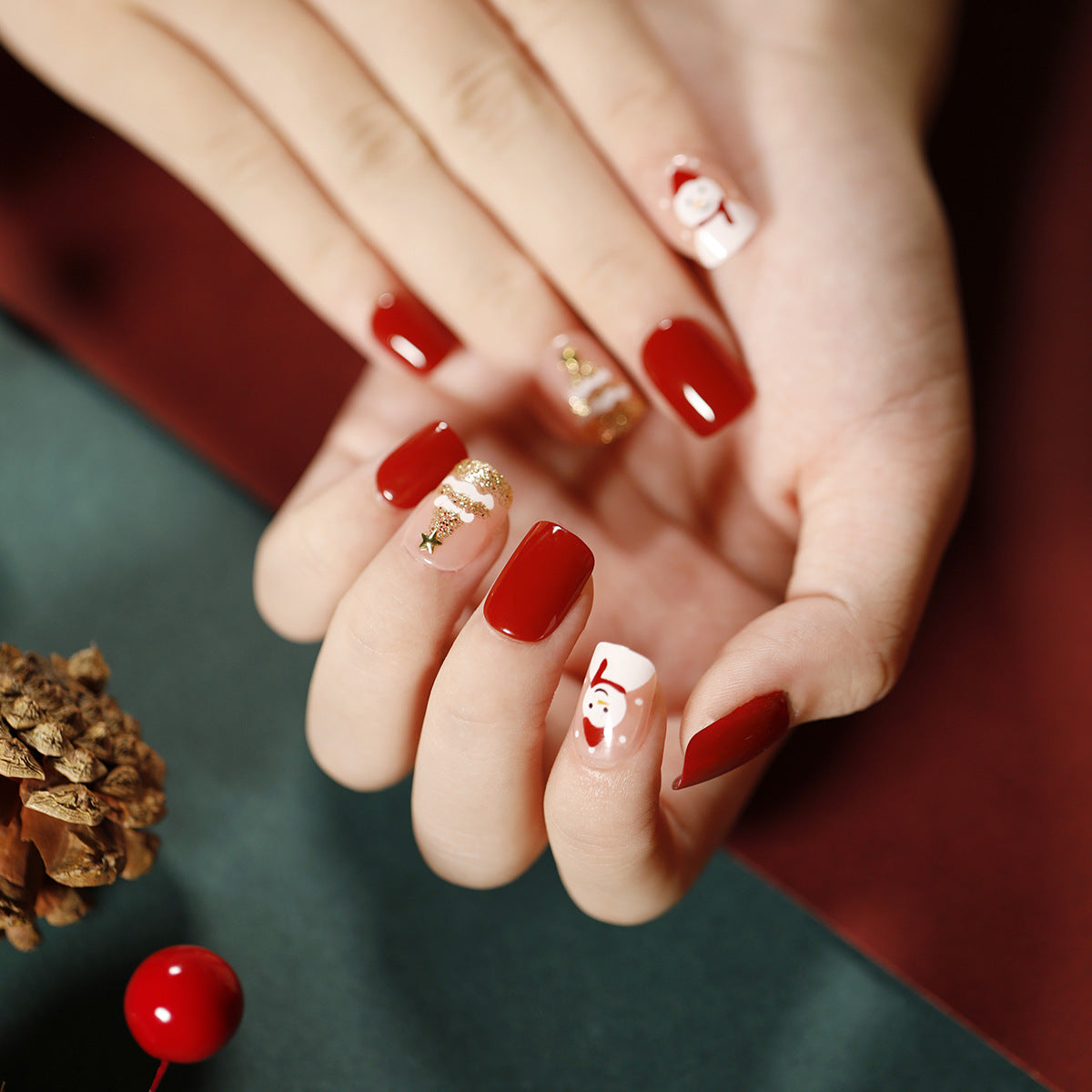 Press on Nails 24pcs/set JP1282| 【SPECIAL BONUS】FREE Professional Adhesive Tabs Included