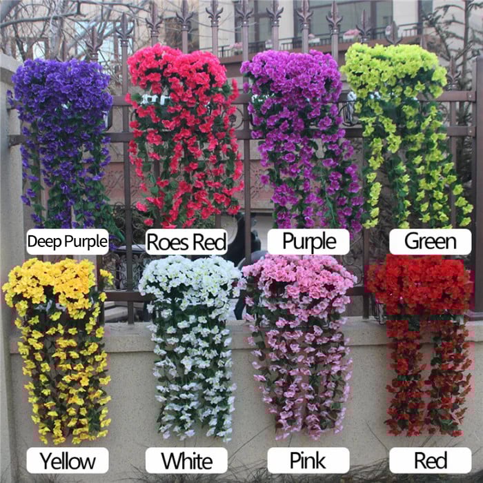 49% OFF-Vivid Artificial Hanging Orchid Bunch