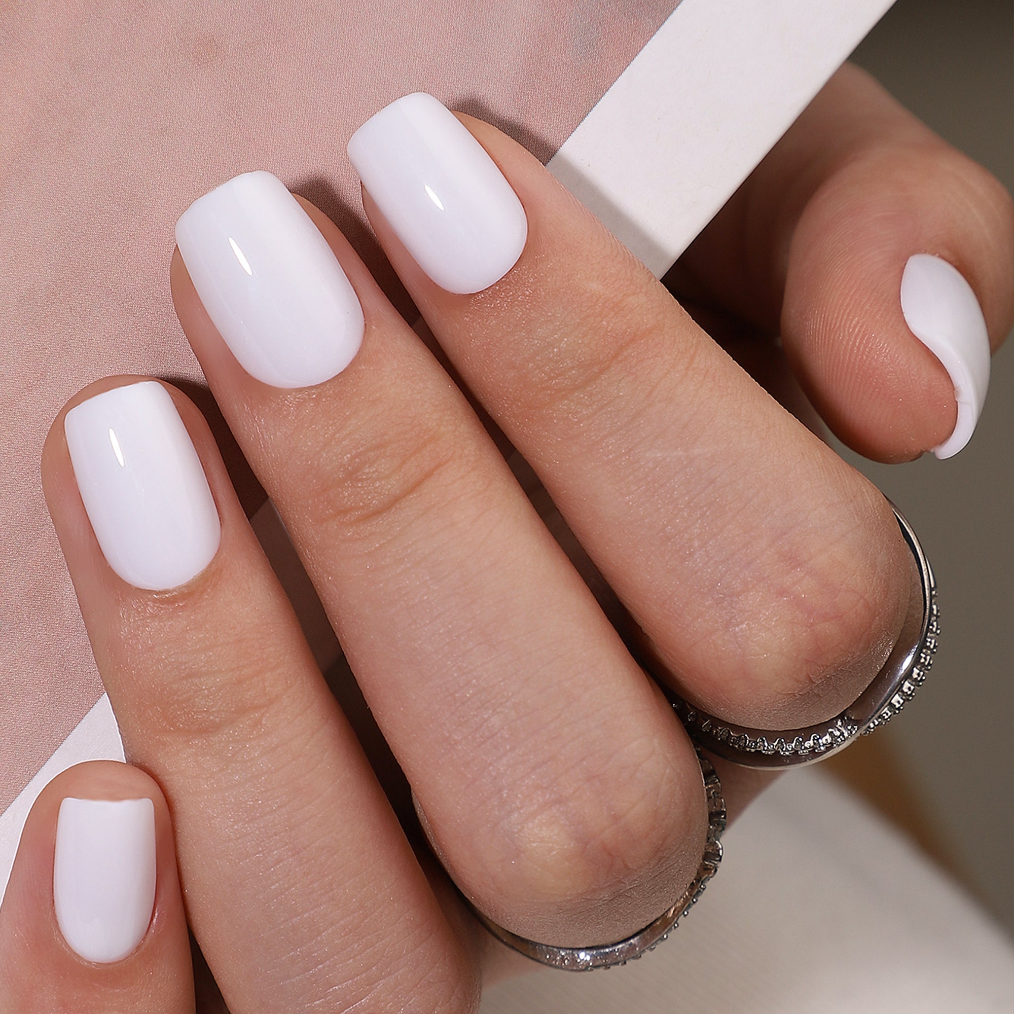 Gel Press On Nails 16 Sizes-32 Pcs Kit W058| 【SPECIAL BONUS】FREE Professional Adhesive Tabs Included