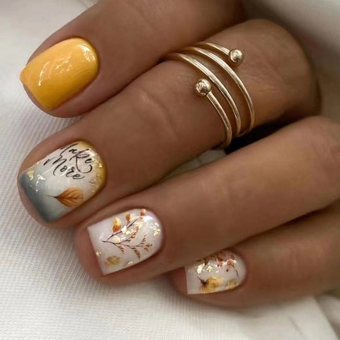 24pcs/Set Press On Nails W1478| 【SPECIAL BONUS】FREE Professional Adhesive Tabs Included