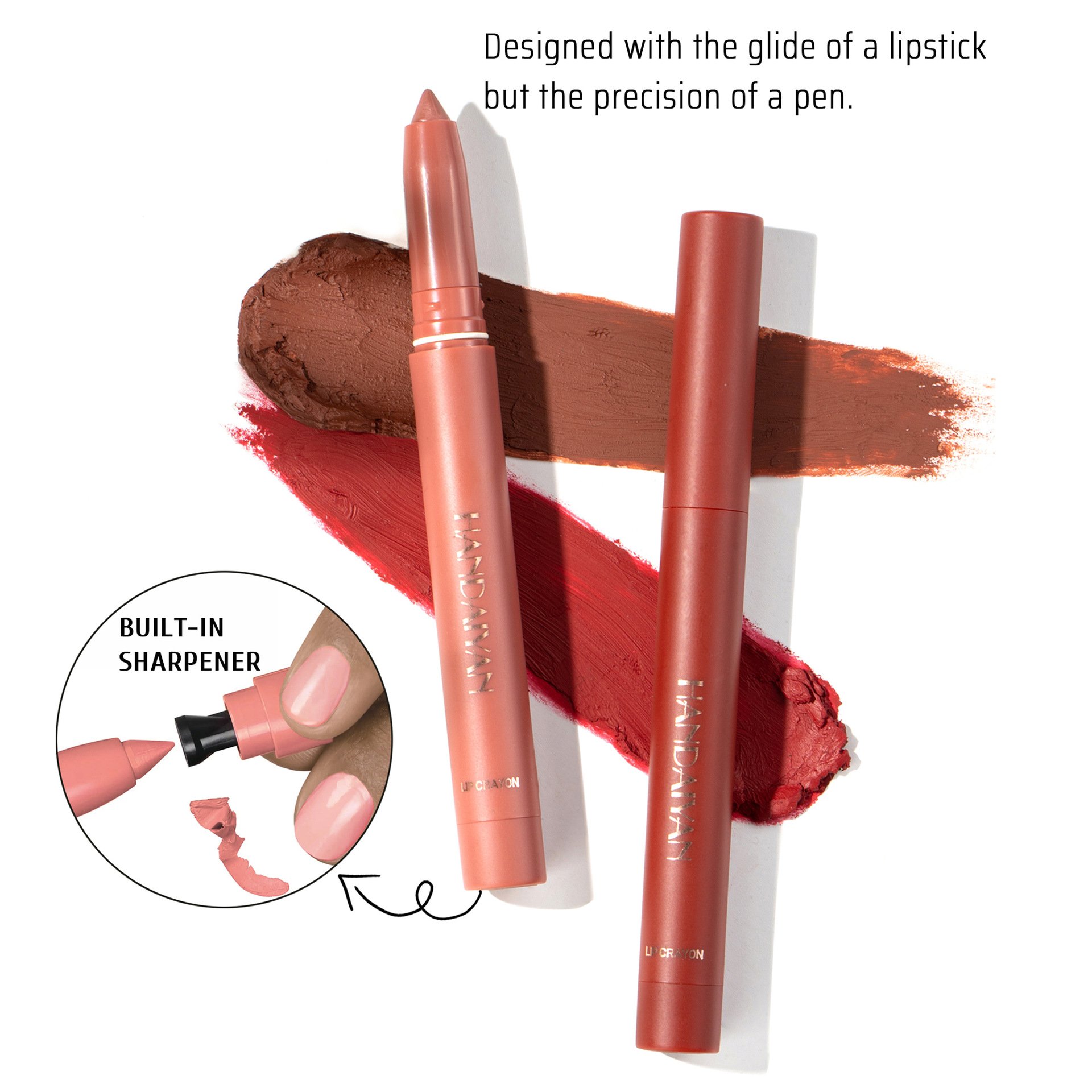 Rotating Sharpenable Matte Lipstick Pencils