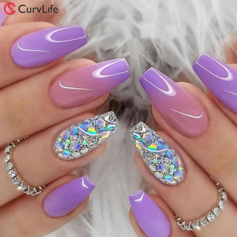 24pcs/Set Press On Nails CUM24001| 【SPECIAL BONUS】FREE Professional Adhesive Tabs Included