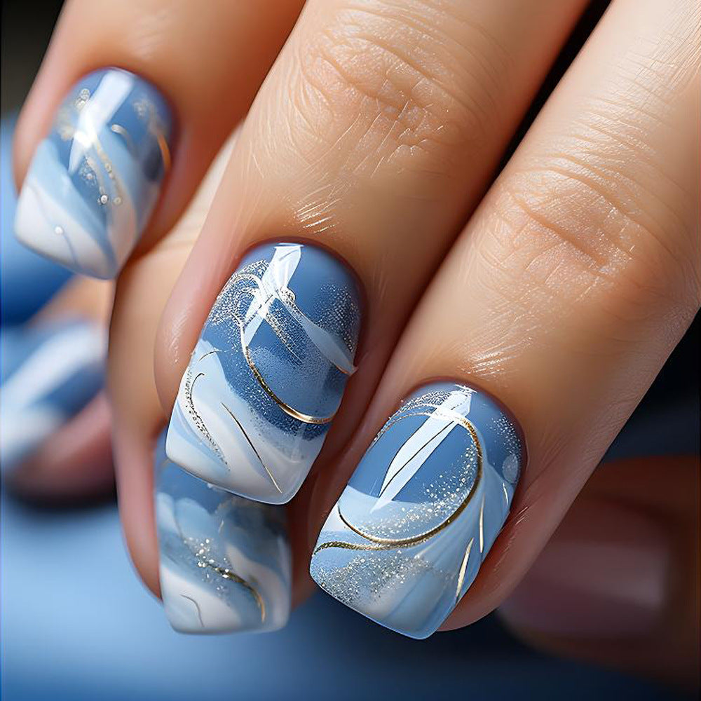 24pcs/Set Press On Nails DY1216-B7| 【SPECIAL BONUS】FREE Professional Adhesive Tabs Included