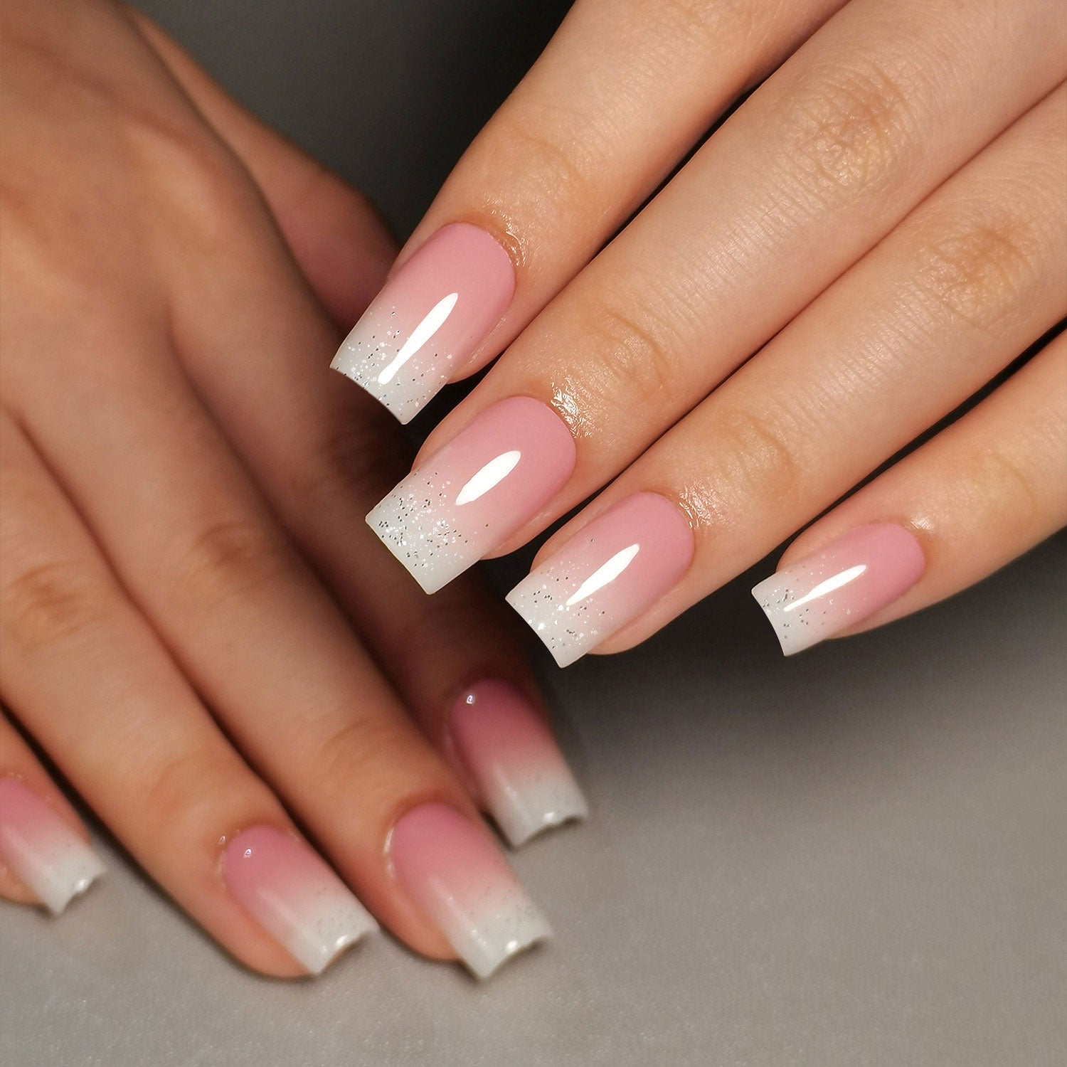 Gel Press On Nails 16 Sizes-32 Pcs Kit W1219| 【SPECIAL BONUS】FREE Professional Adhesive Tabs Included