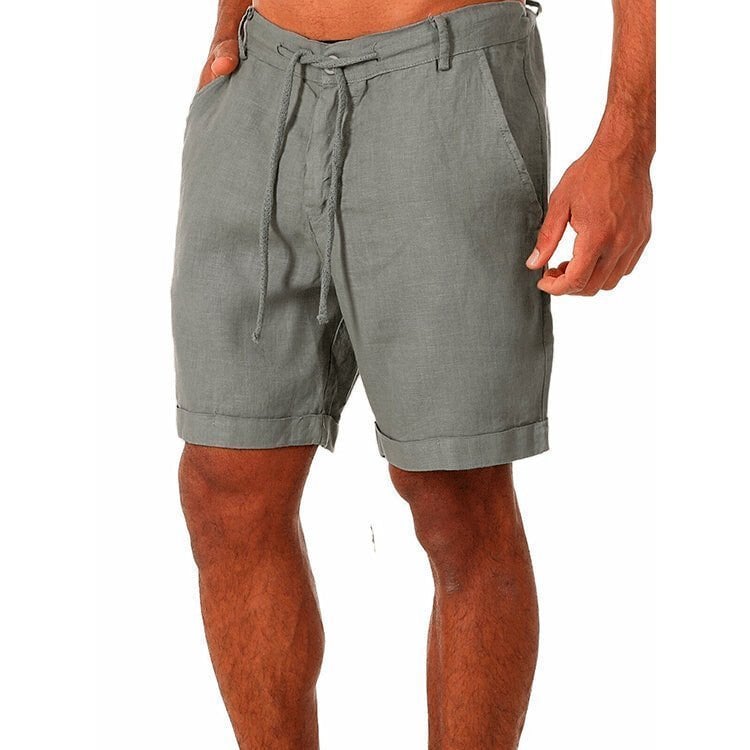 Mens Lace-Up Casual Shorts