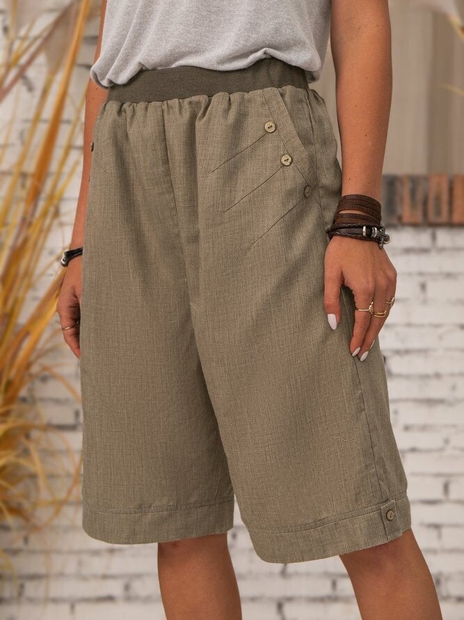Womens summer casual pocket shorts