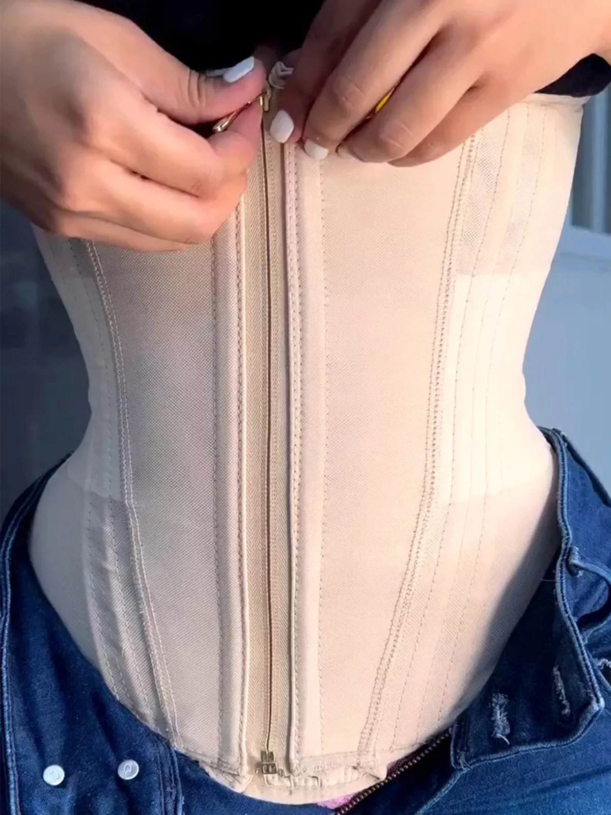 Zip Breasted Body Shaper Tank Top