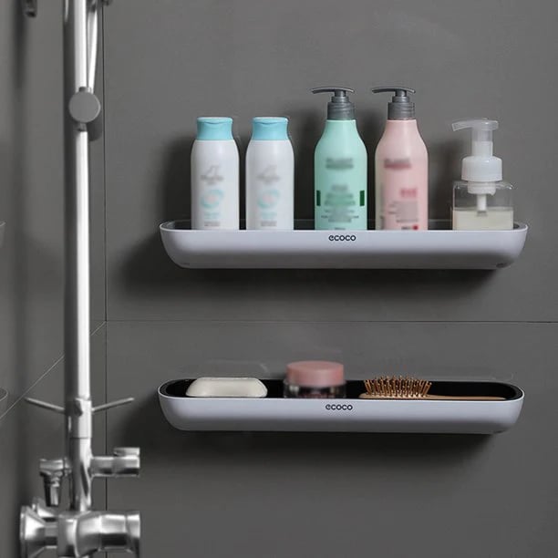 EasyMount Bathroom Storage Shelf-No Drilling Required