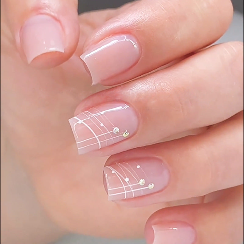 24pcs/Set Press On Nails JP2725| 【SPECIAL BONUS】FREE Professional Adhesive Tabs Included