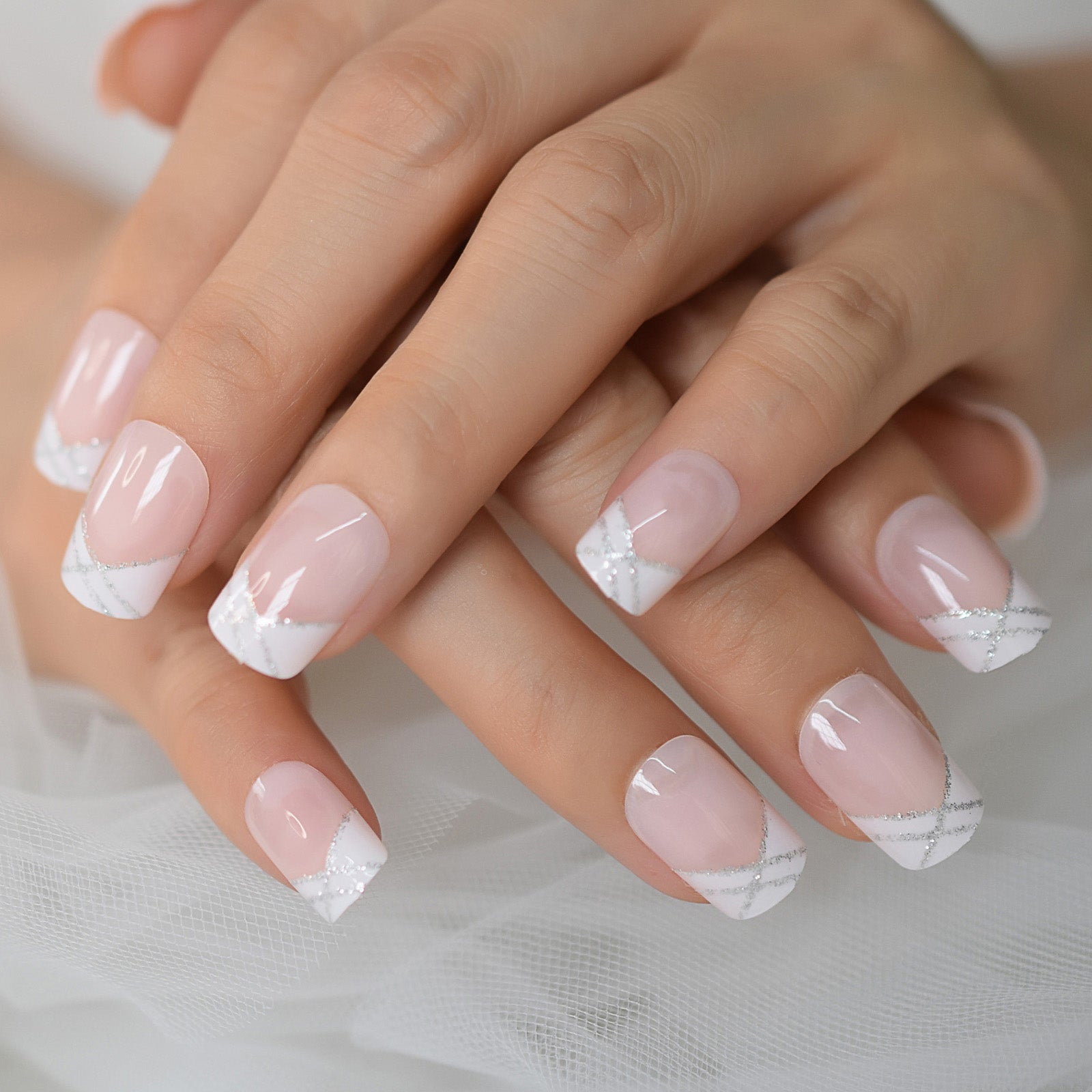 15 Sizes-30 Pcs Acrylic Press on nails l5975| 【SPECIAL BONUS】FREE Professional Adhesive Tabs Included