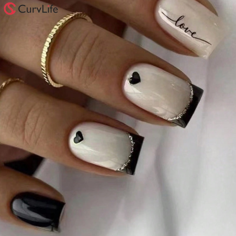 15 Sizes-30 Pcs Acrylic Press On Nails W444| 【SPECIAL BONUS】FREE Professional Adhesive Tabs Included