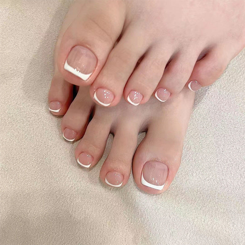 Press On Toe nails Set 24pcs/set JP2208| 【SPECIAL BONUS】FREE Professional Adhesive Tabs Included