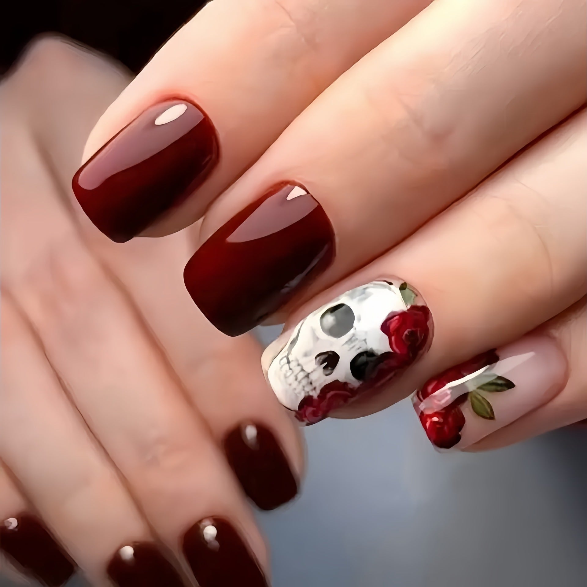 15 Sizes-30 Pcs Acrylic Press On Nails Y224| 【SPECIAL BONUS】FREE Professional Adhesive Tabs Included