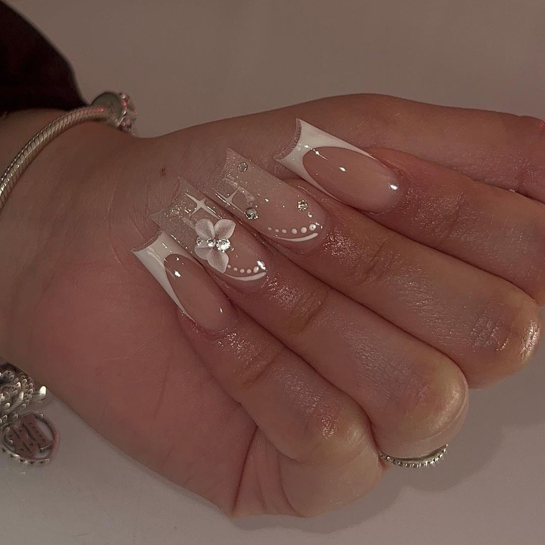 24pcs/Set Press On Nails JP2738| 【SPECIAL BONUS】FREE Professional Adhesive Tabs Included