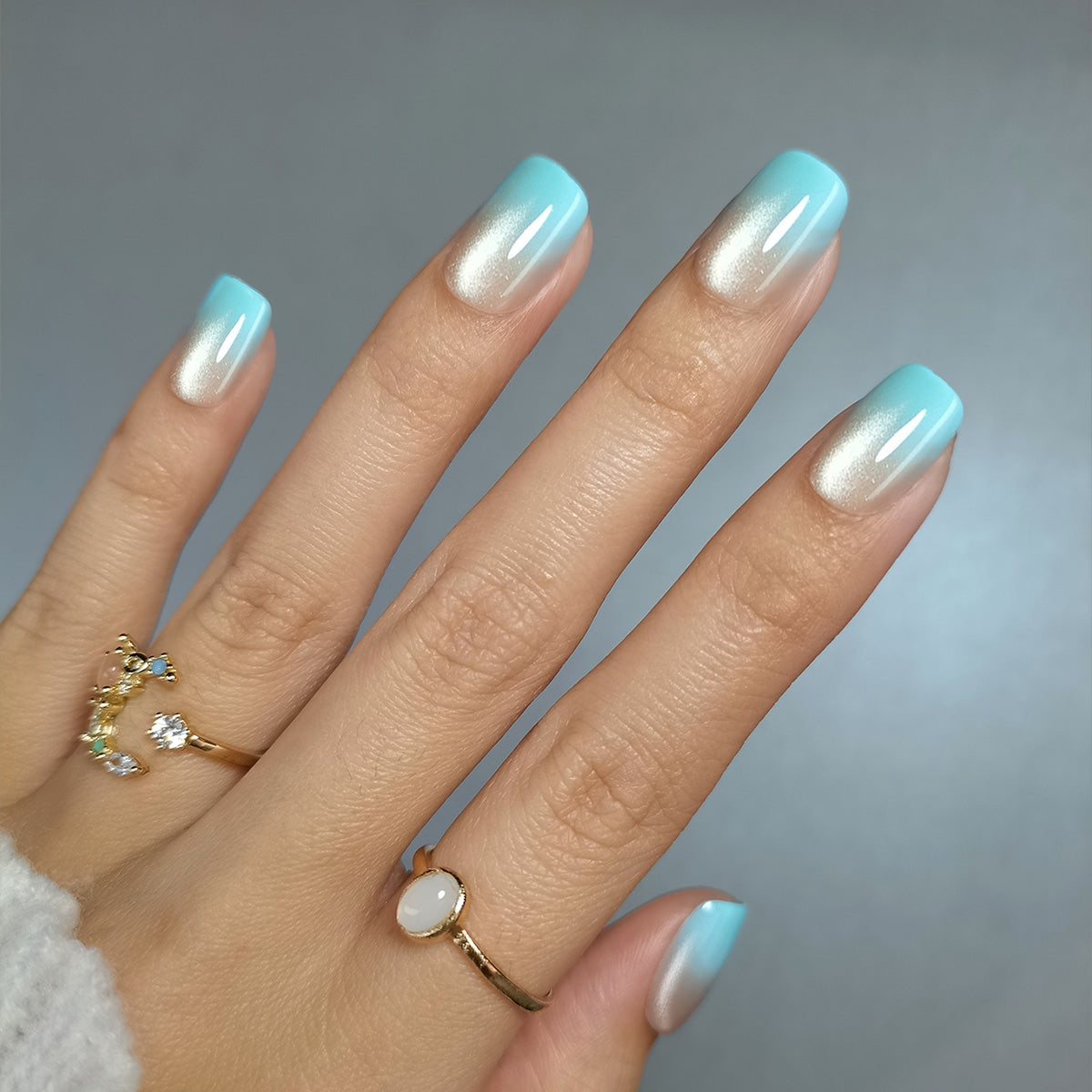 15 Sizes-30 Pcs Acrylic Press On Nails XNMY244| 【SPECIAL BONUS】FREE Professional Adhesive Tabs Included