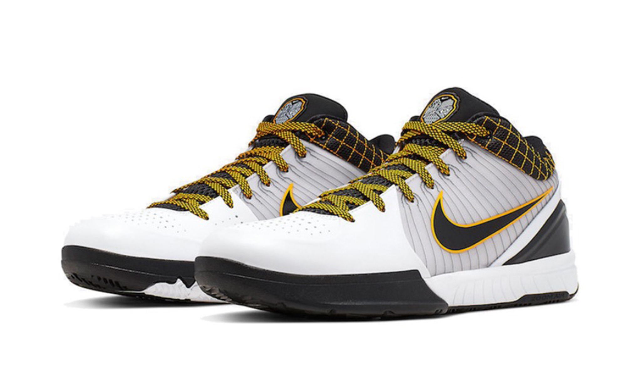 Nike Kobe 4 Protro White Black Del Sol