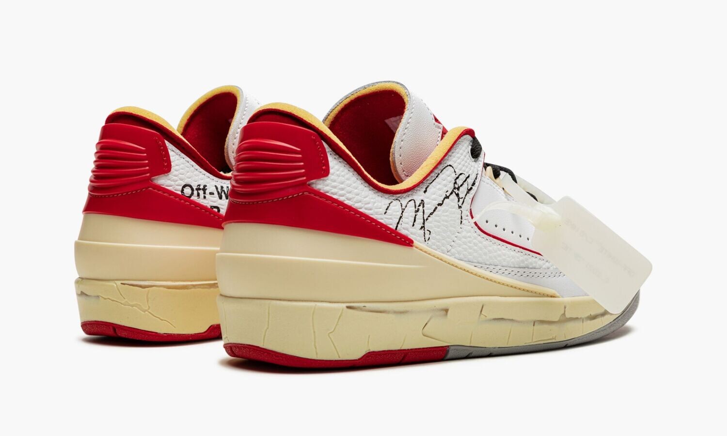 Air Jordan 2 Low White Varsity Red Black