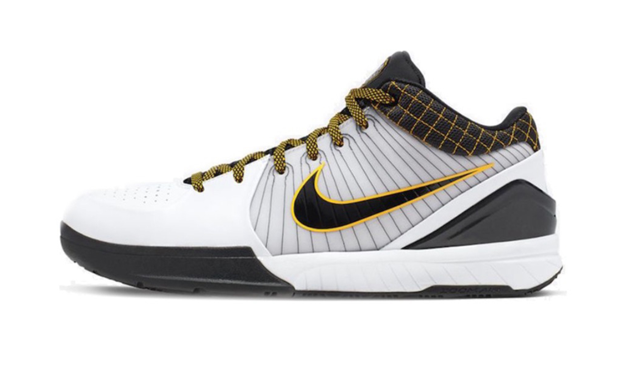 Nike Kobe 4 Protro White Black Del Sol