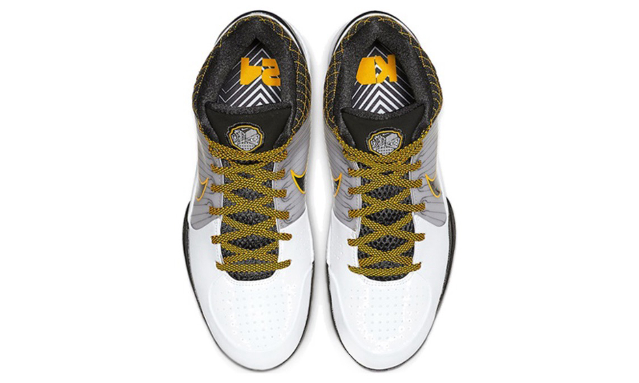 Nike Kobe 4 Protro White Black Del Sol