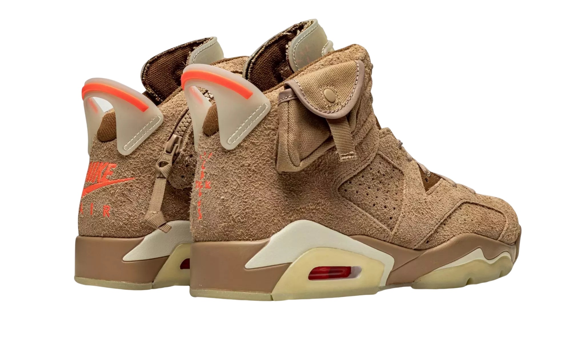 JORDAN 6 RETRO TRAVIS SCOTT BRITISH KHAKI SNEAKERS