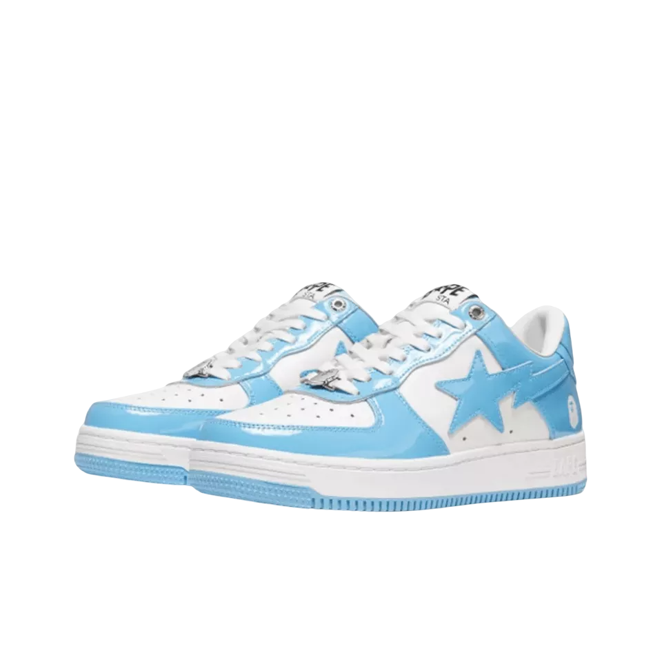 Bape Sta Patent Leather Blue White