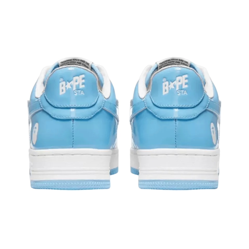 Bape Sta Patent Leather Blue White