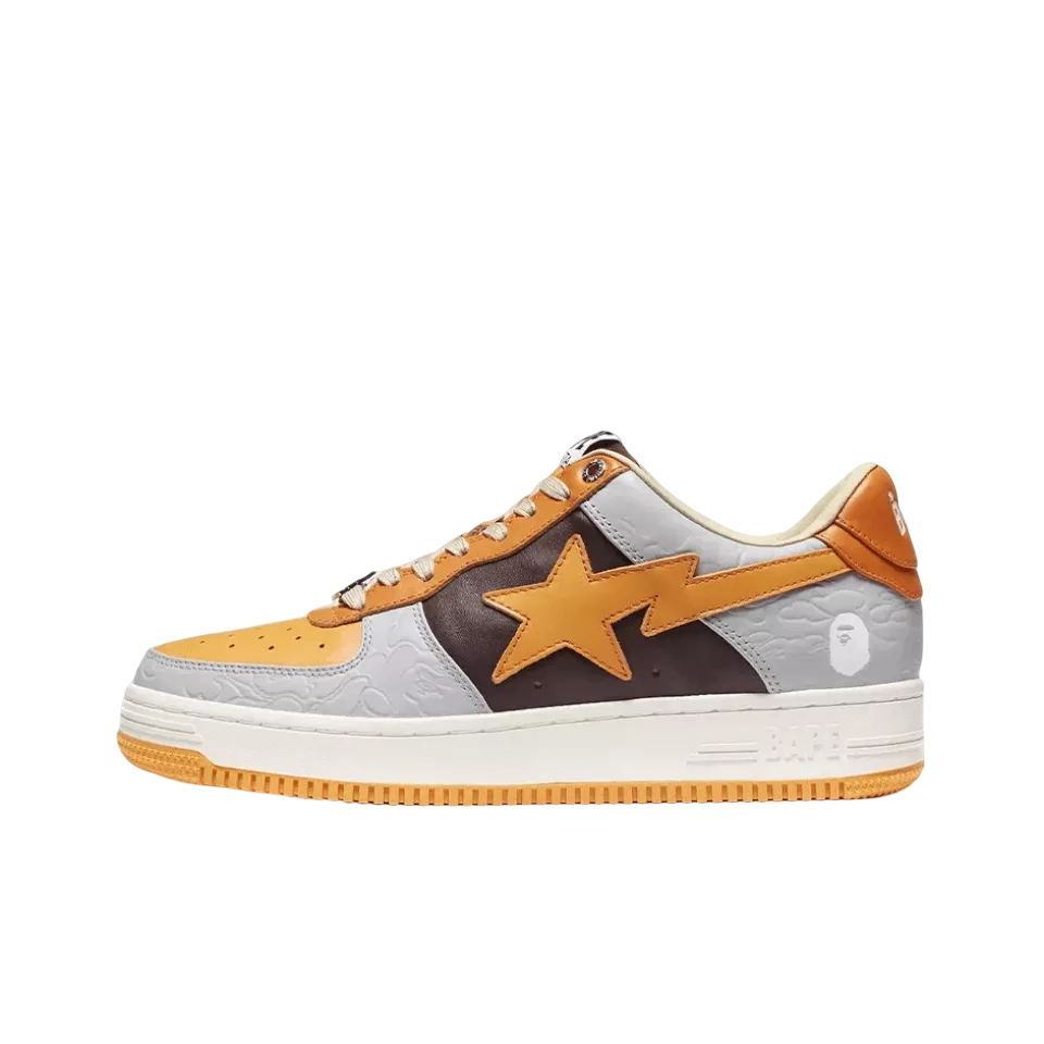 Bape Sta Low Grey Orange