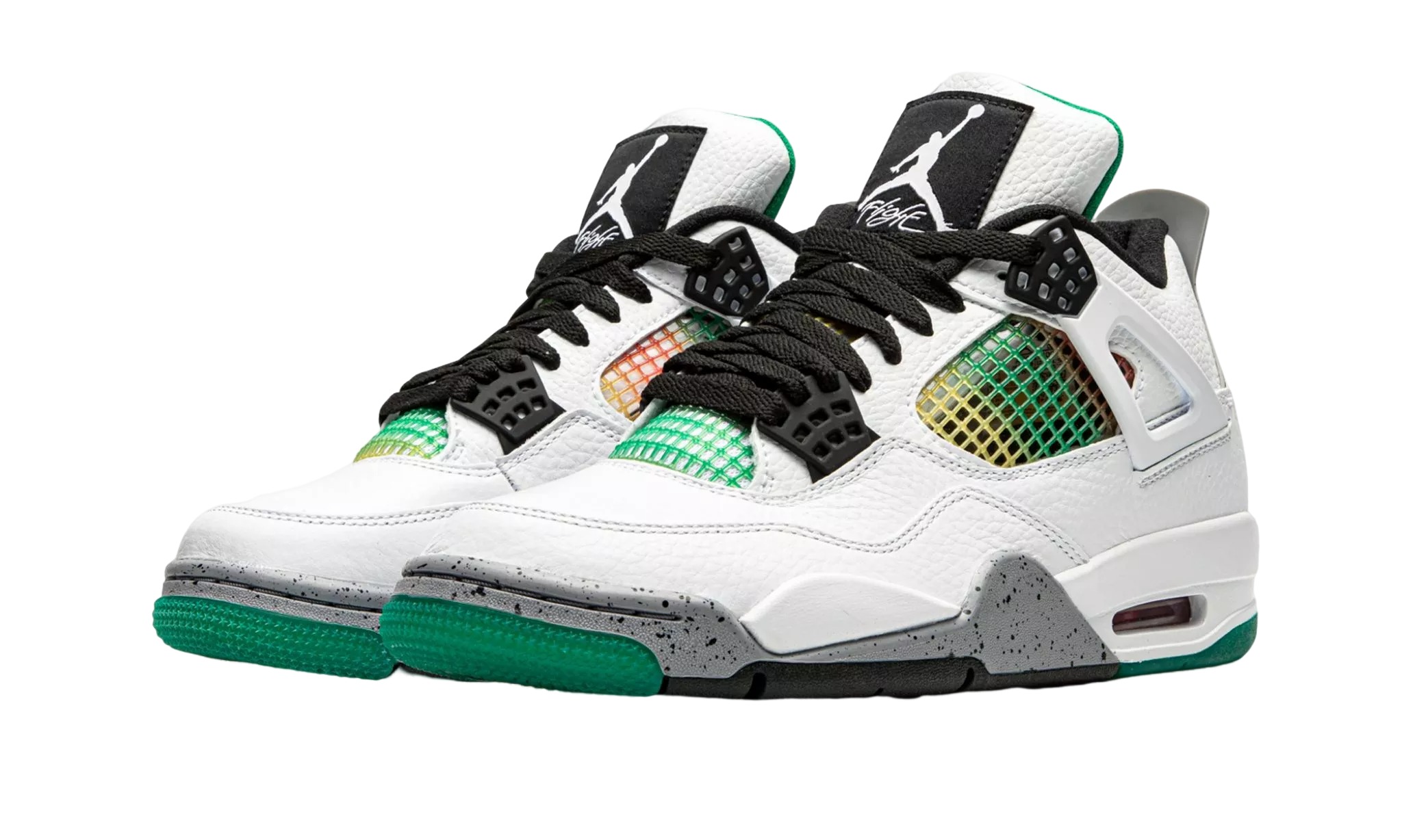 JORDAN 4 RETRO WMNS Rasta Lucid Green