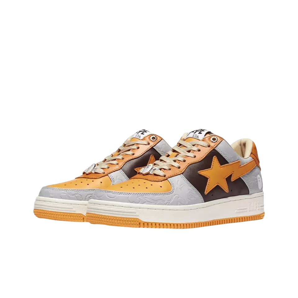 Bape Sta Low Grey Orange