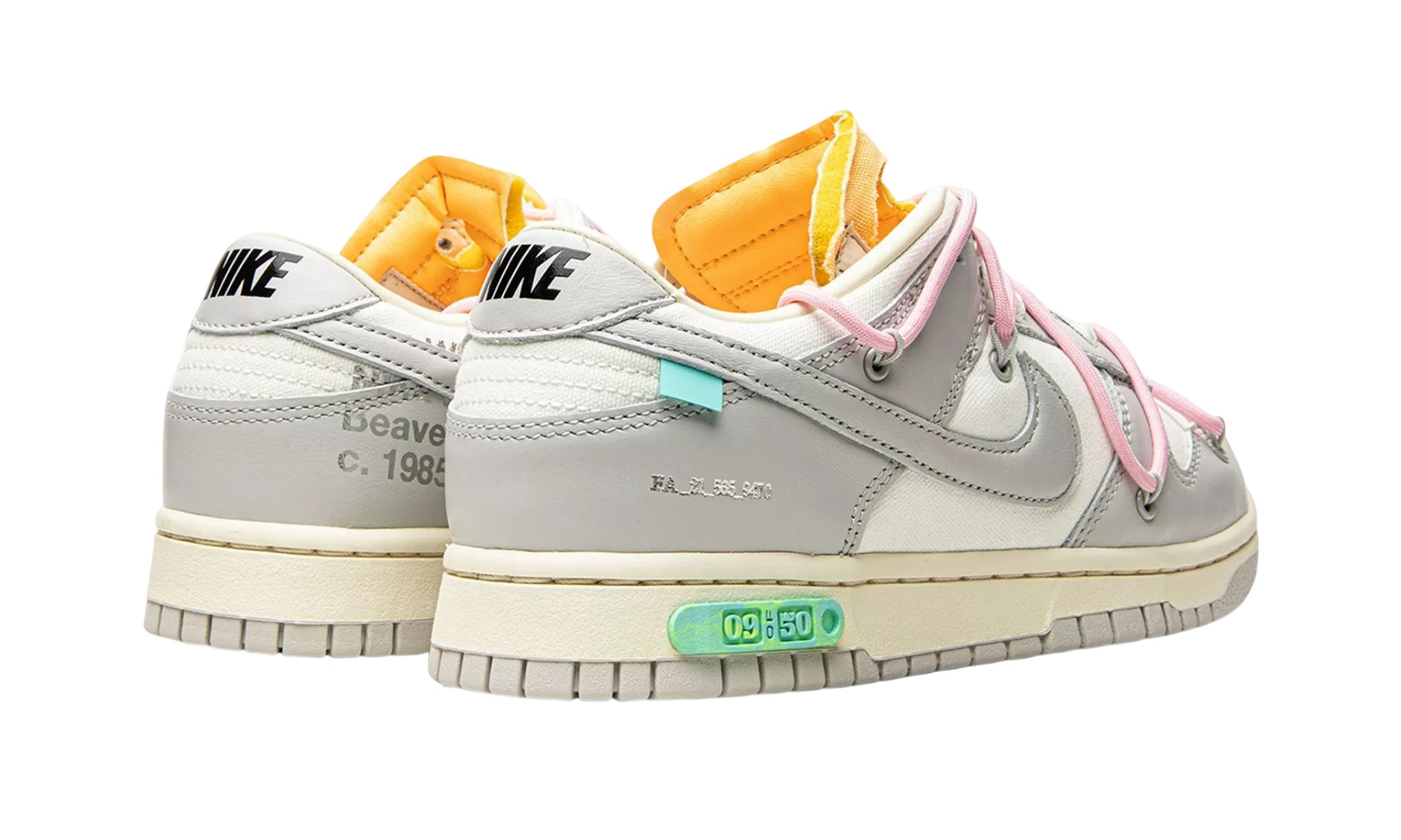 NIKE DUNK LOW OFF WHITE Lot 09 50