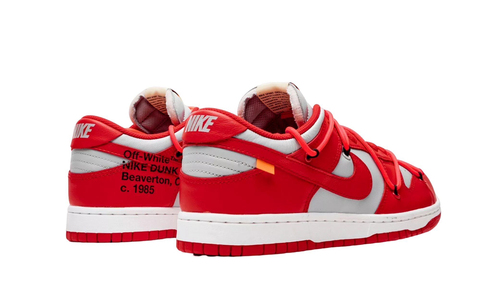 DUNK LOW Off White University Red