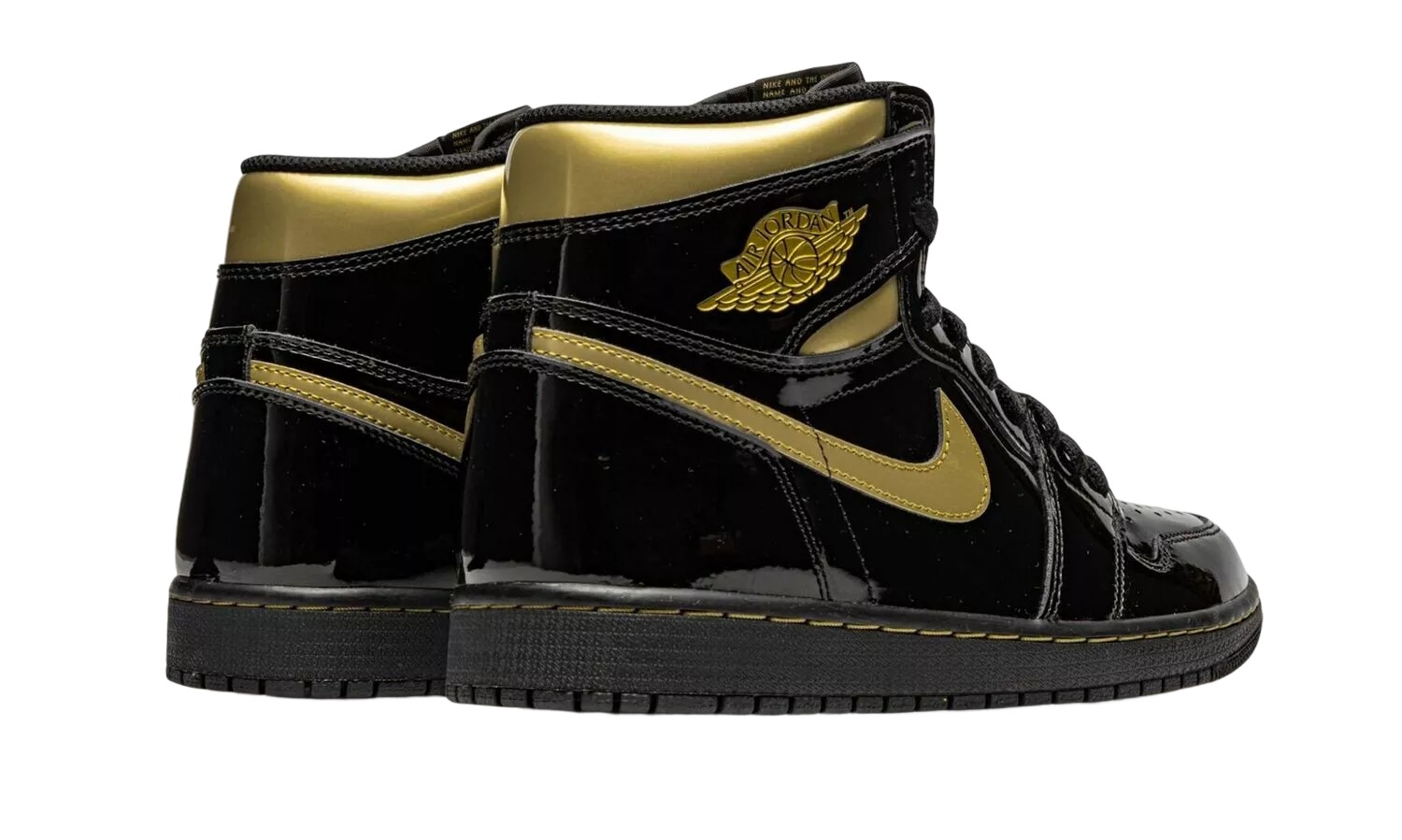 JORDAN 1 RETRO HIGH OG Black Metallic Gold