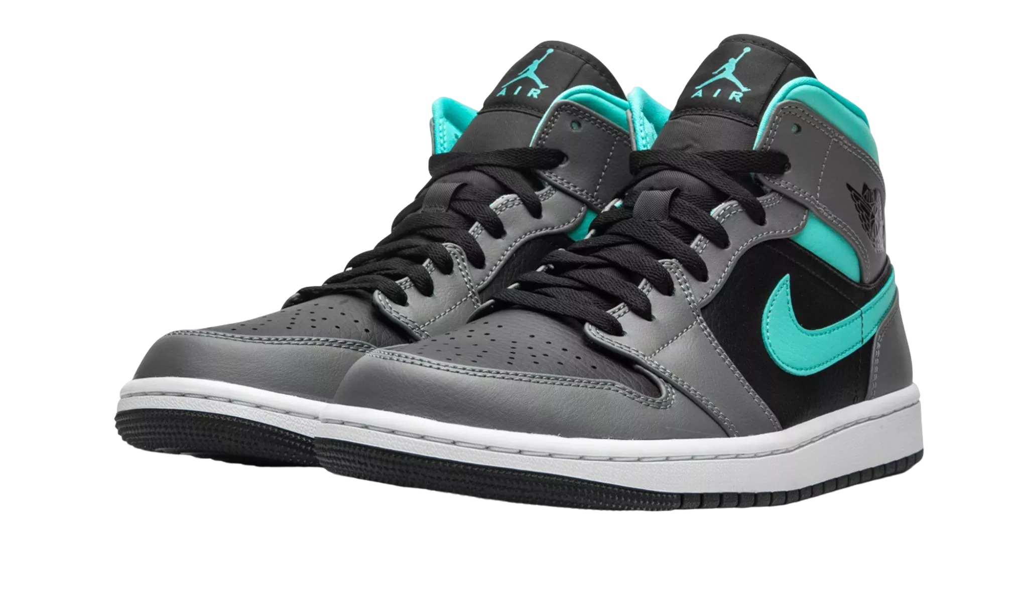 JORDAN 1 MID Grey Aqua