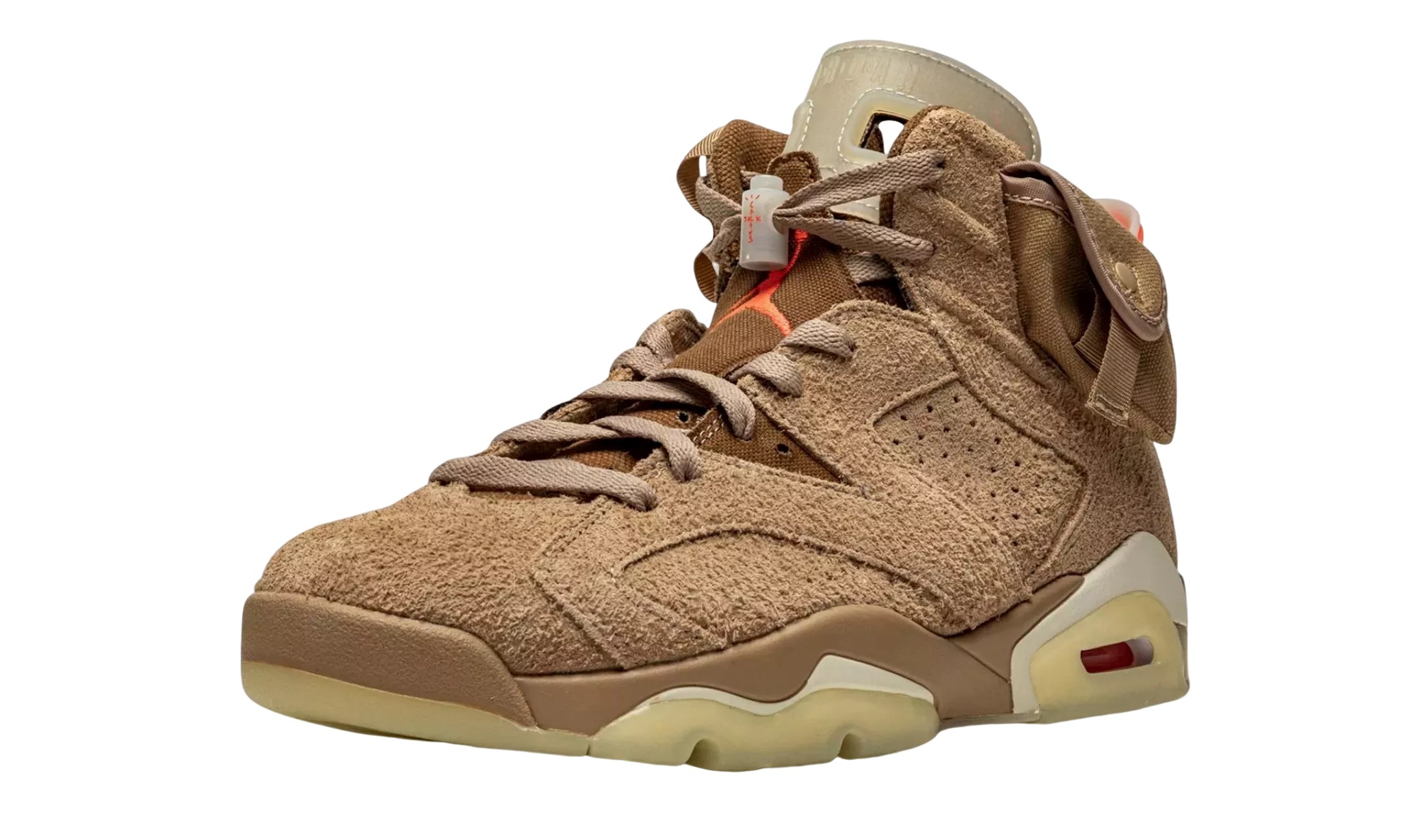 JORDAN 6 RETRO TRAVIS SCOTT BRITISH KHAKI SNEAKERS