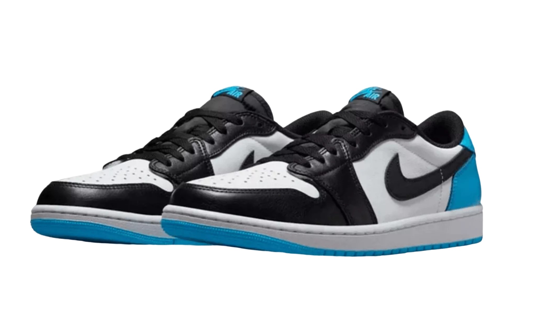 Jordan 1 Retro Low OG Black Dark Powder Blue