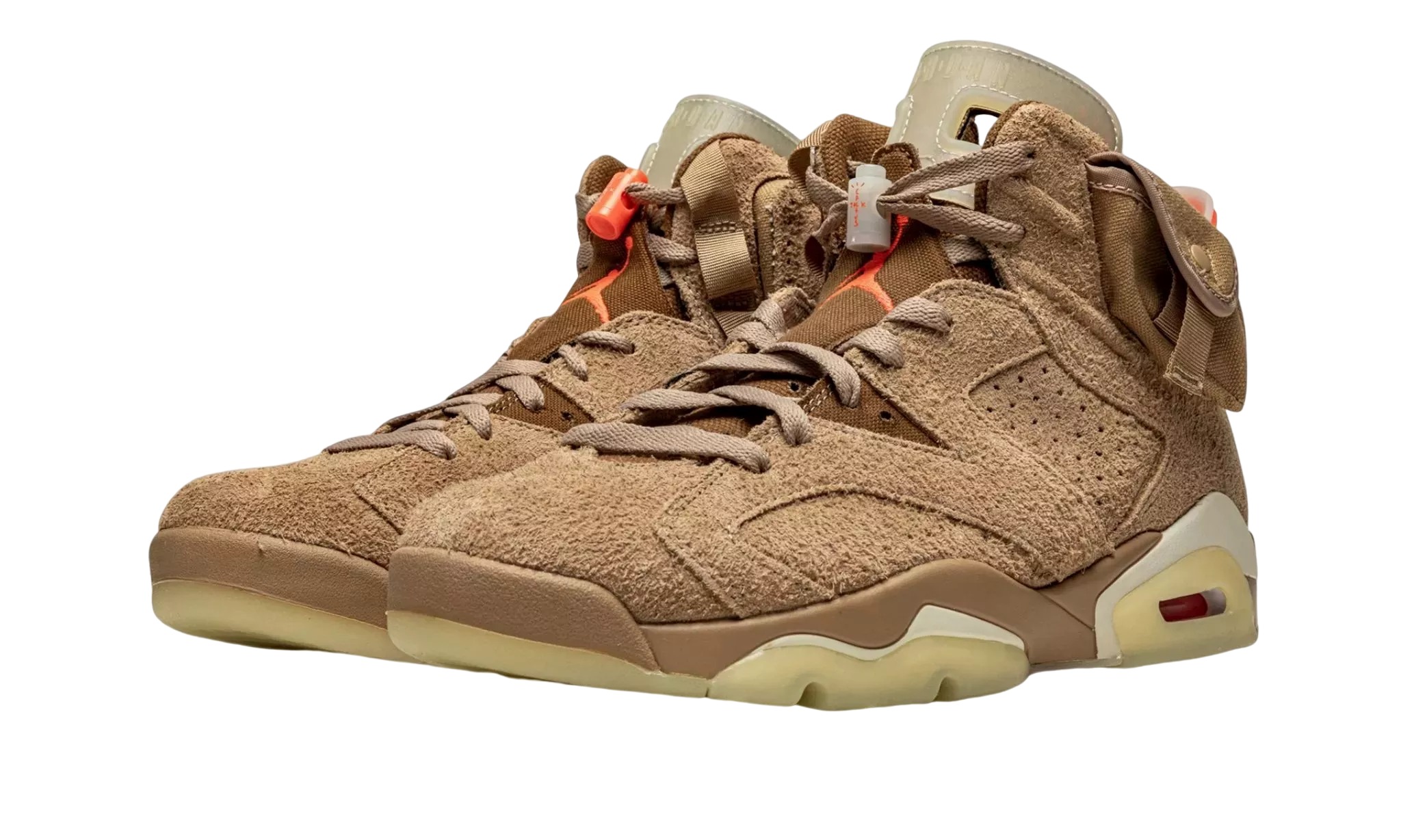 JORDAN 6 RETRO TRAVIS SCOTT BRITISH KHAKI SNEAKERS